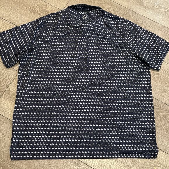 Puma Polo Shirt Men's XXL Blue All Over Print Golf Performance Flamingo Casual - Picture 7 of 7